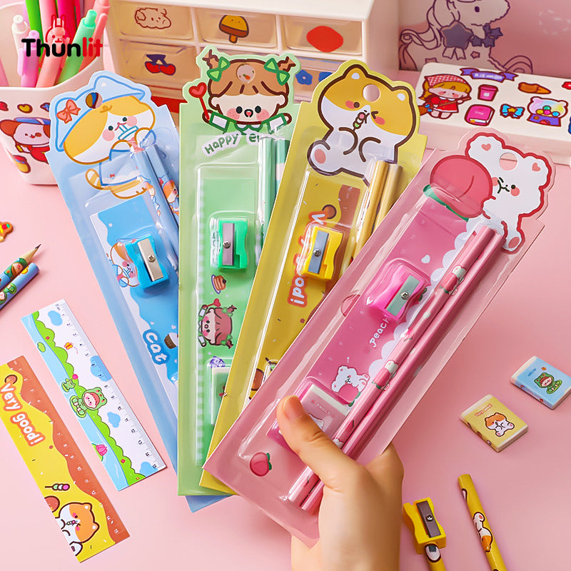 Thunlit Cartoon Pencil Set
