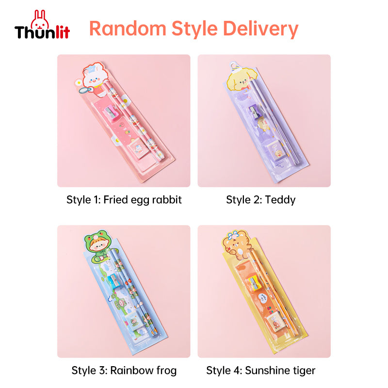 Thunlit Cartoon Pencil Set