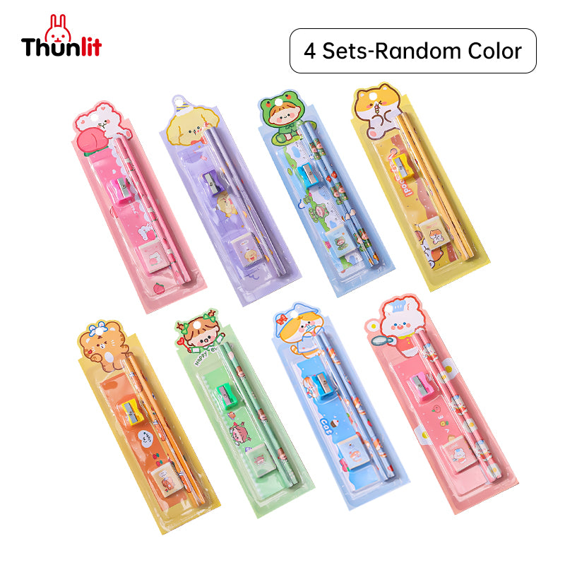 Thunlit Cartoon Pencil Set