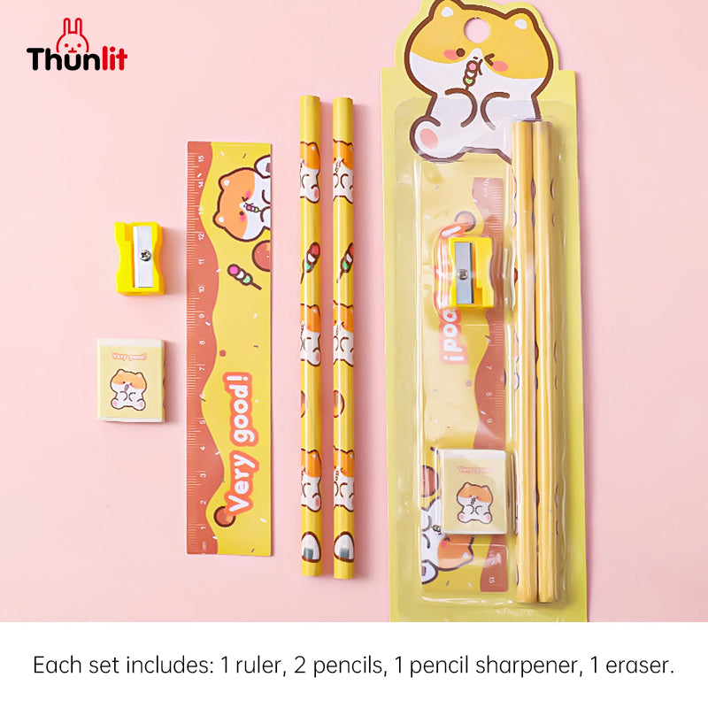 Thunlit Cartoon Pencil Set