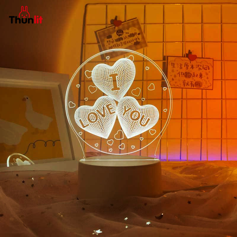 Thunlit Heart Night Light