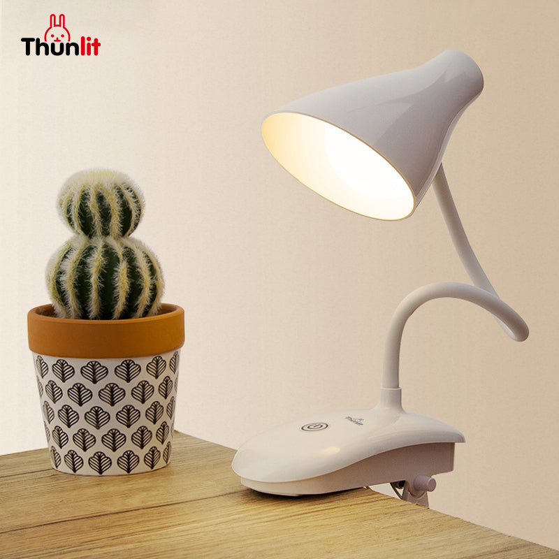 Thunlit White Clip Lamp