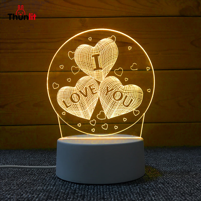Thunlit Heart Night Light