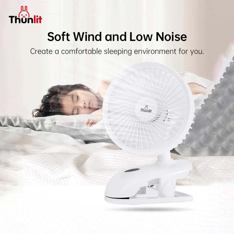 Thunlit Oscillating Clip Fan