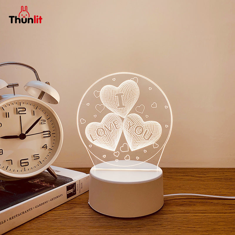 Thunlit Heart Night Light