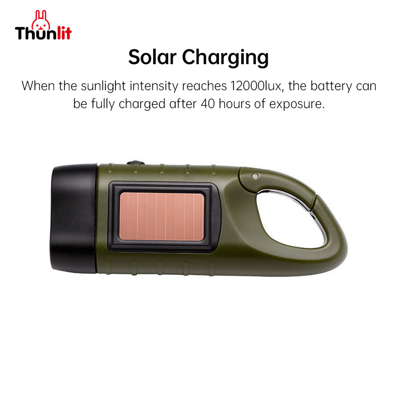 Thunlit Handcrank Flashlight