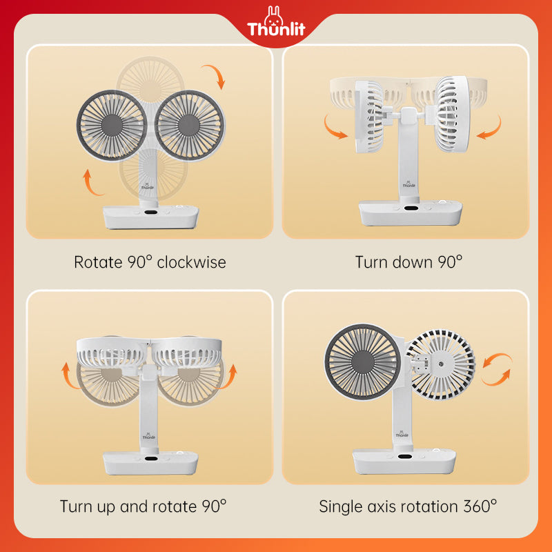 Thunlit Dual Head Fan