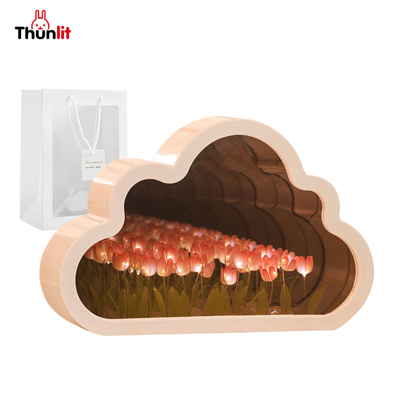 Thunlit Tulips Mirror Lamp