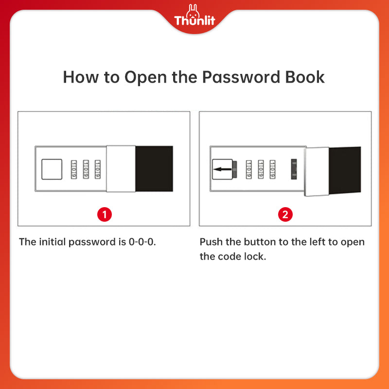 Thunlit Personal Diary with Lock
