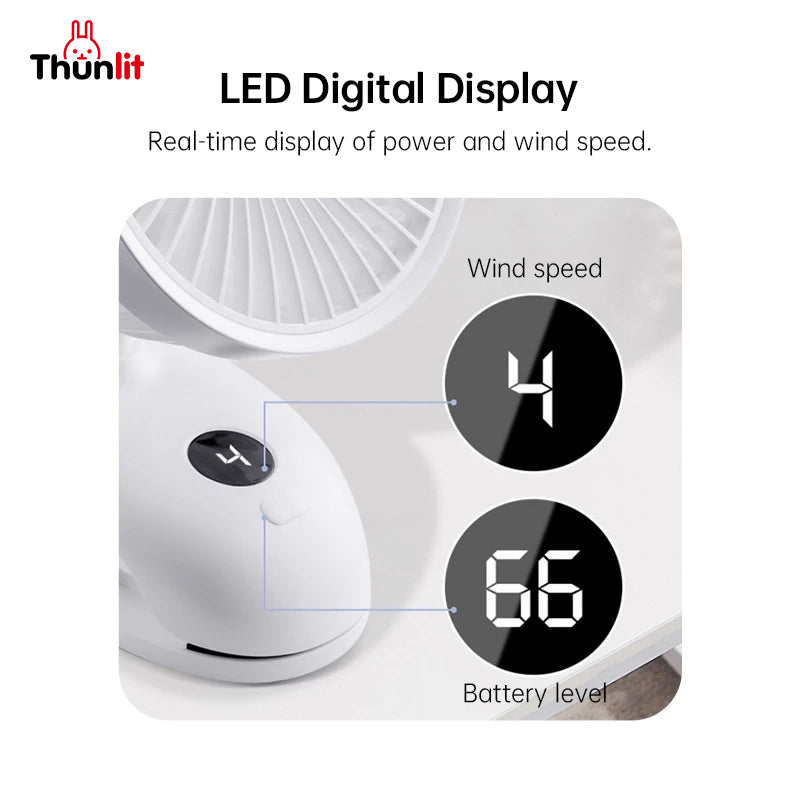 Thunlit Oscillating Clip Fan