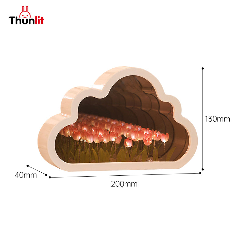 Thunlit Tulips Mirror Lamp
