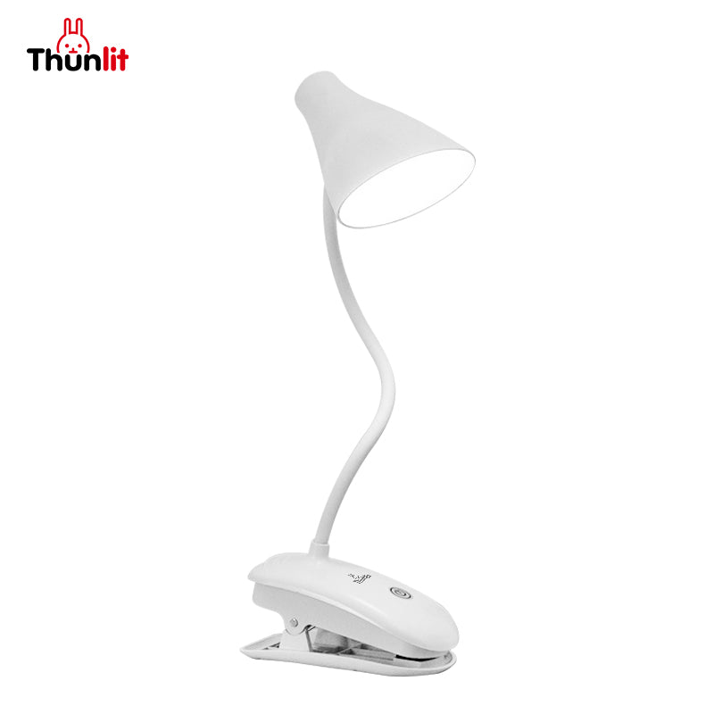 Thunlit White Clip Lamp