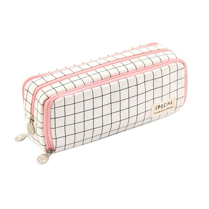 1pc Expandable Pencil Case With Compartments, Large Capacity