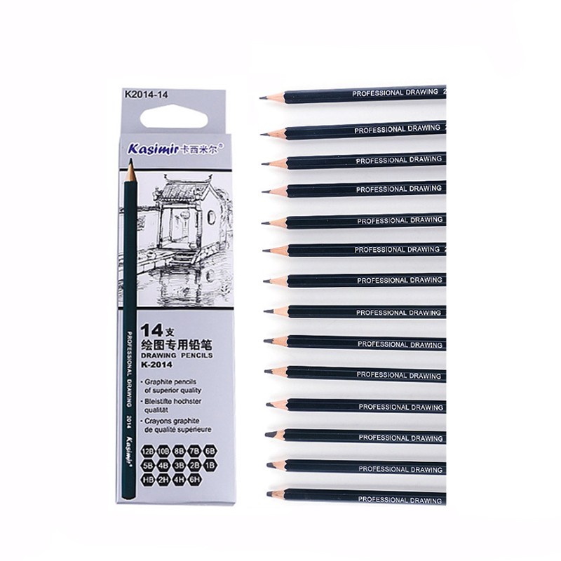 14Pcs/pack Drawing Pencils Sketch Pencils Graphite Pencils Art