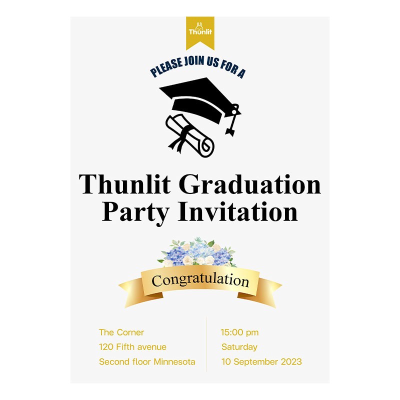 Thunlit Graduation Party Invitation